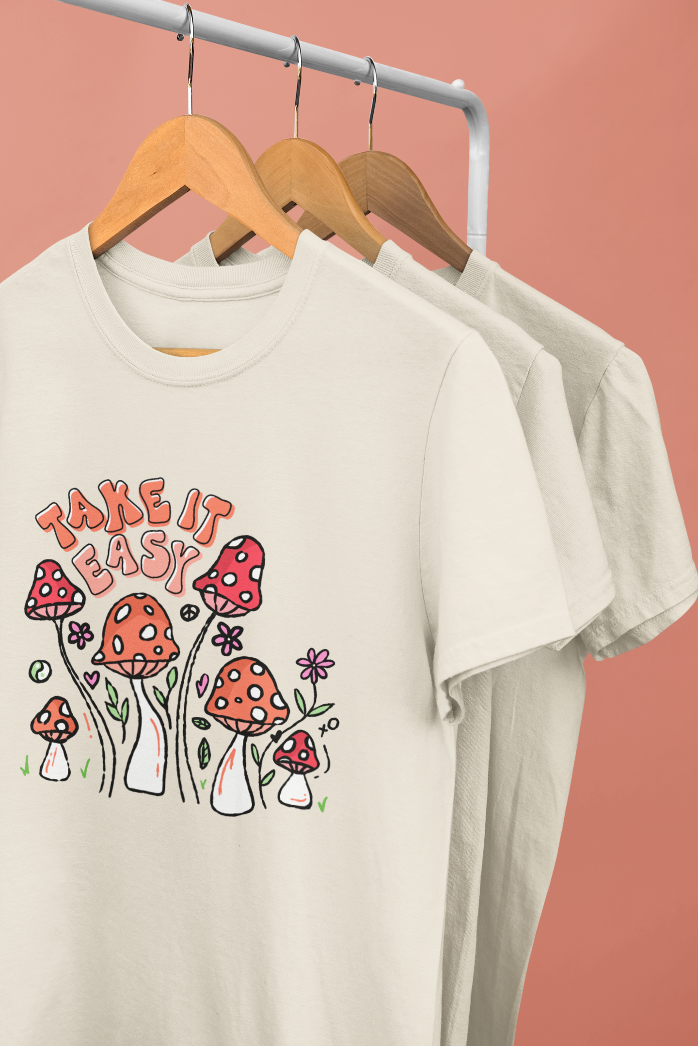 Take It Easy | Mushroom | Graphic Top