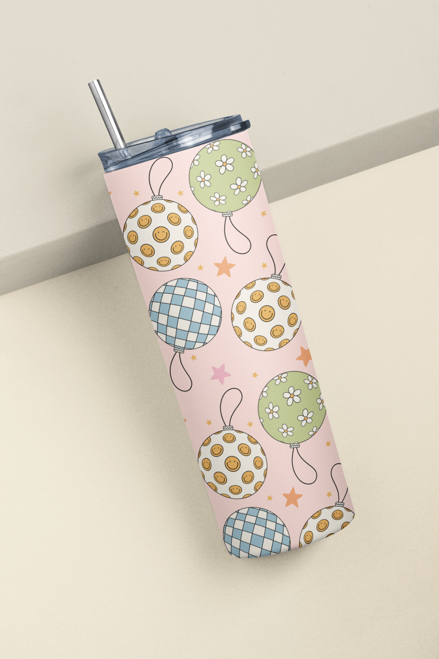 Retro Groovy Ornaments Tumbler or Flask