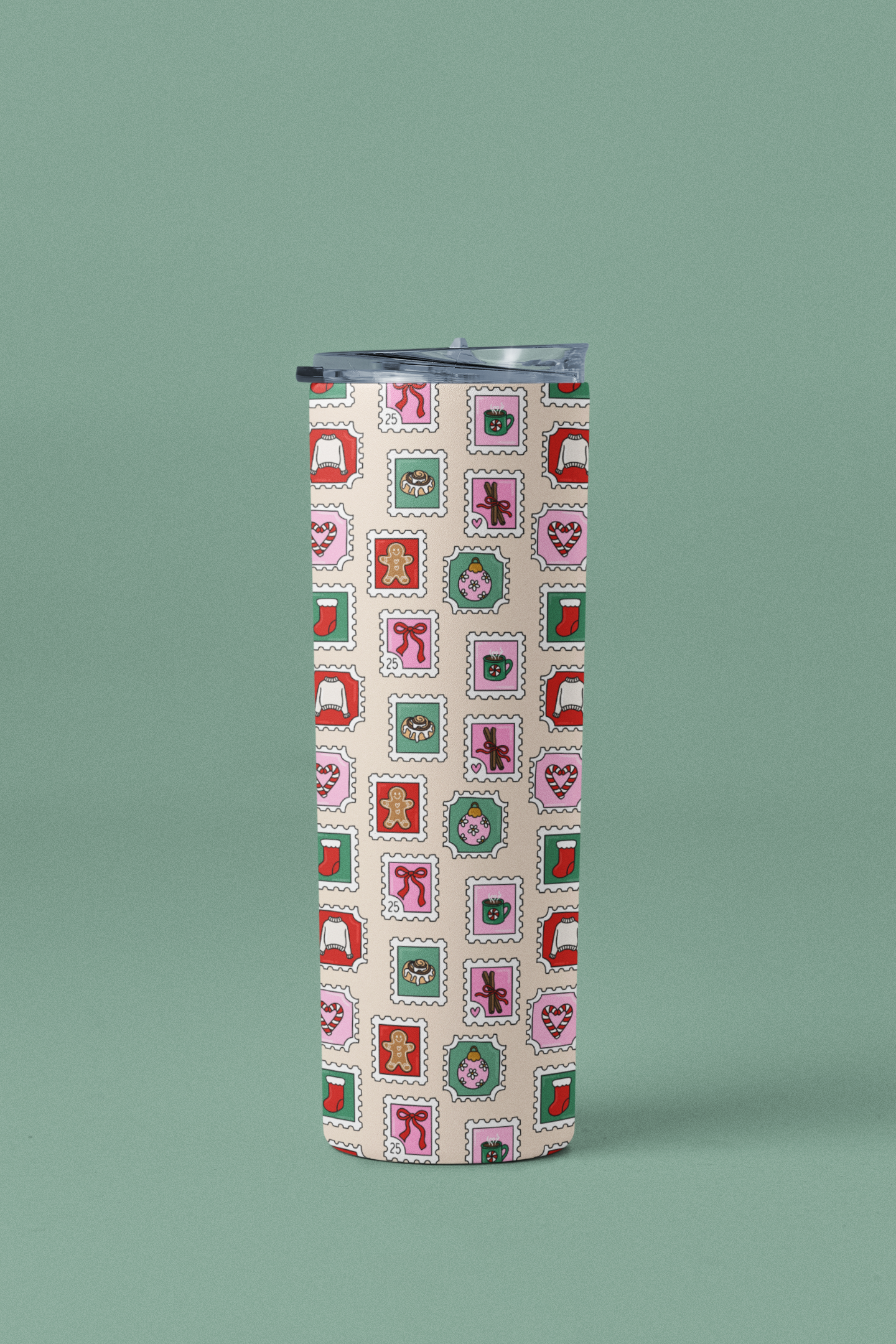 Christmas Stamps Tumbler