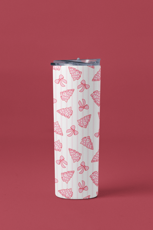 Pink Christmas Cookies Tumbler