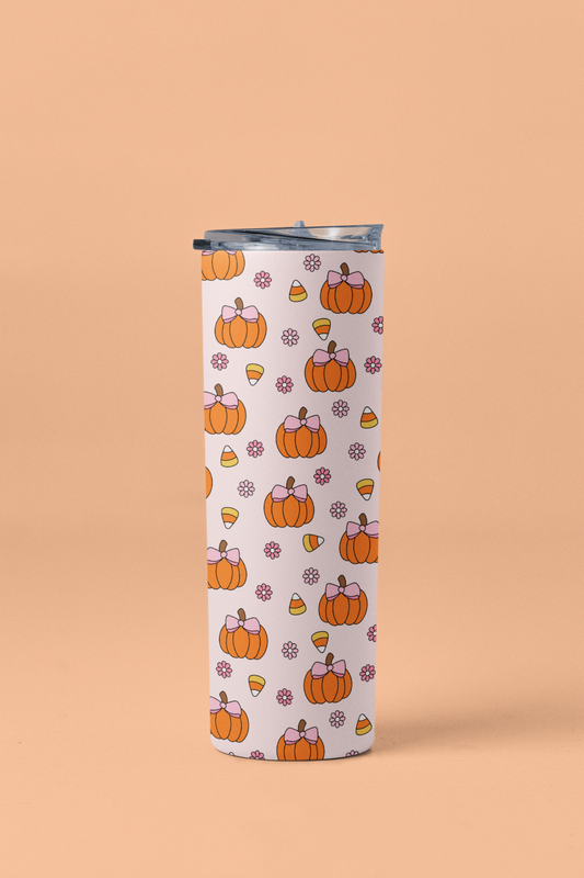 Pumpkin Candy Corn Tumbler