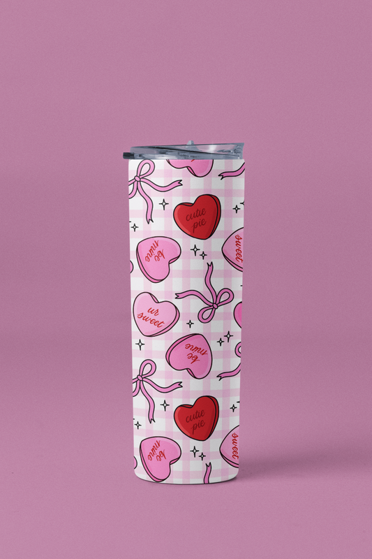 Candy Hearts Tumbler