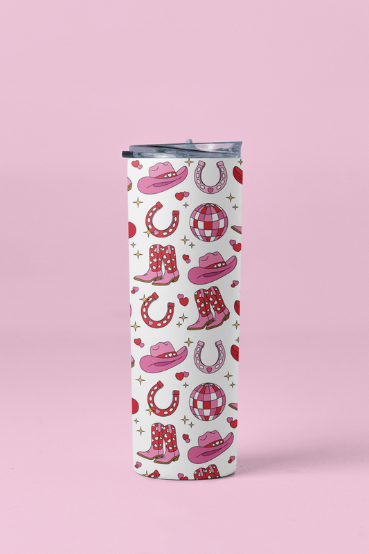 Valentines Cowgirl Tumbler