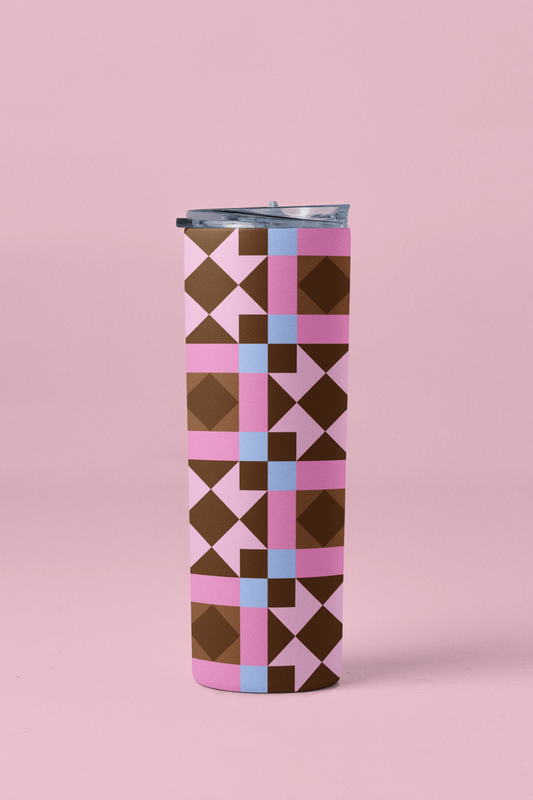 Chocolate Quilt Tumbler