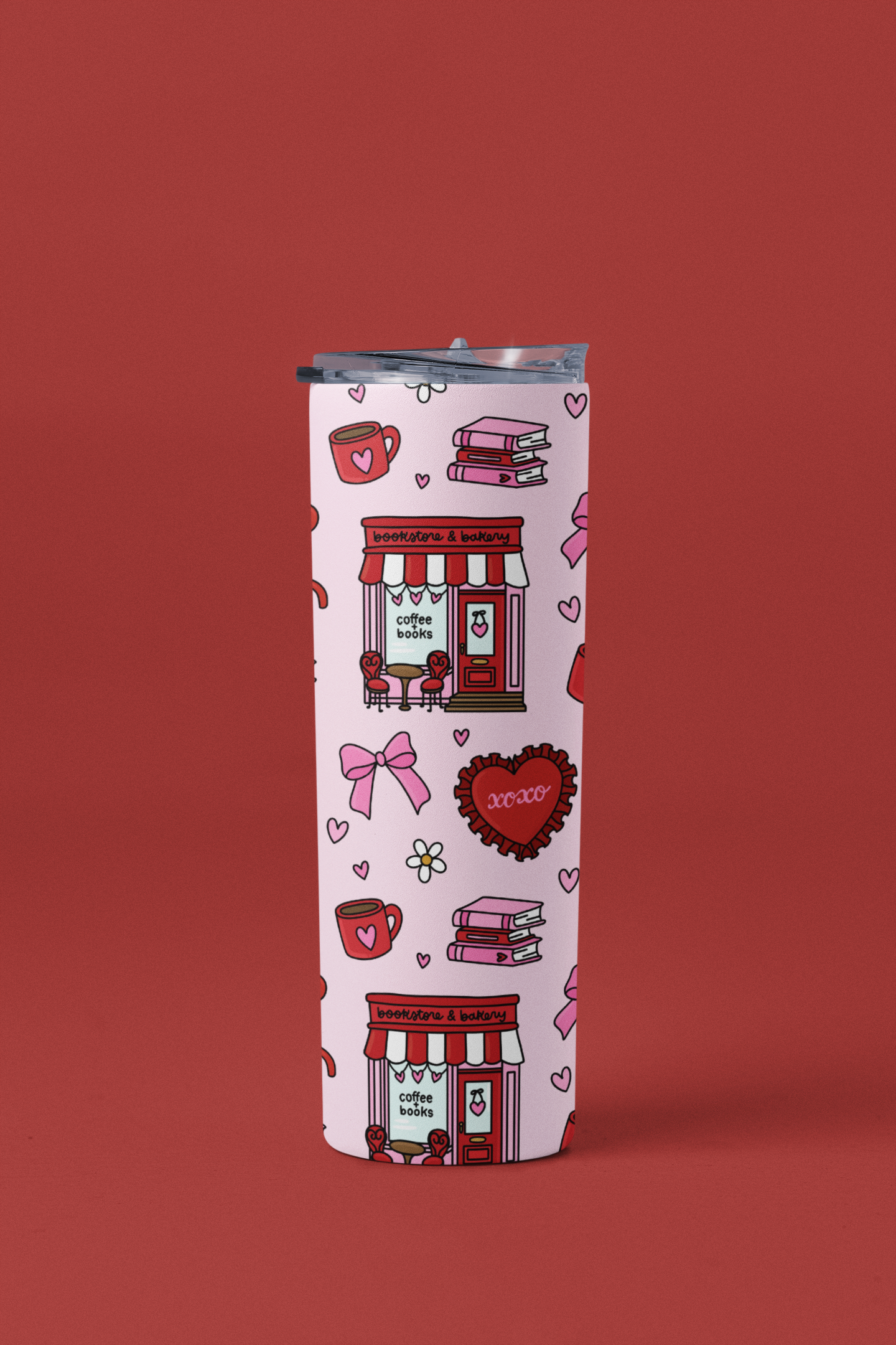 Valentines Bookstore Tumbler