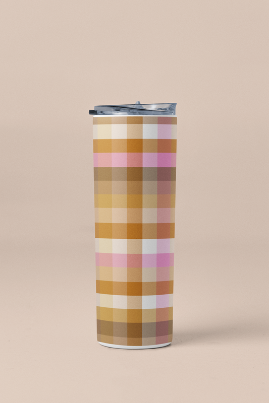 Fall Plaid Tumbler