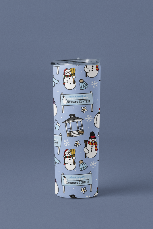 Stars Hollow Snowman Contest Tumbler
