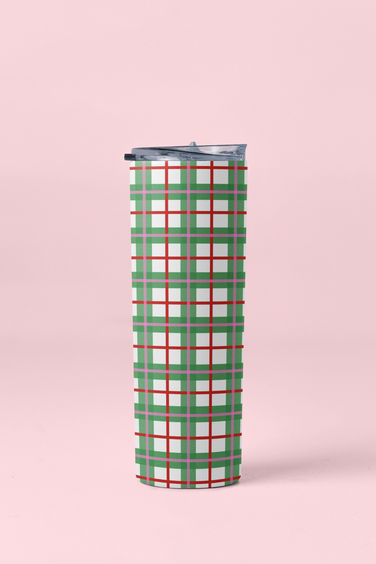 Festive Plaid Tumbler