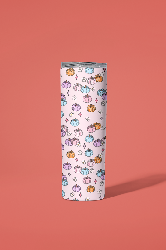 Pastel Pumpkins Tumbler or Flask