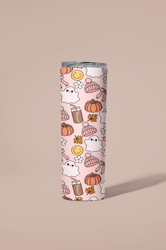 Cozy Ghost Fall Tumbler or Flask