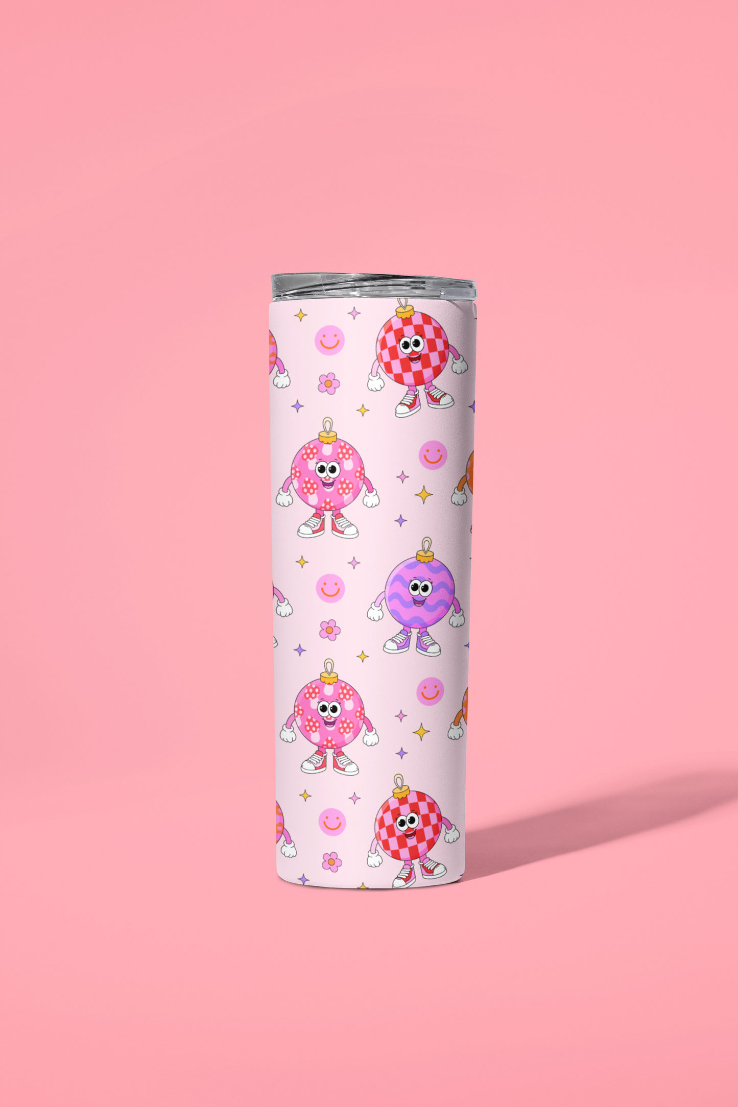 Retro Character Patterned Ornaments Tumbler