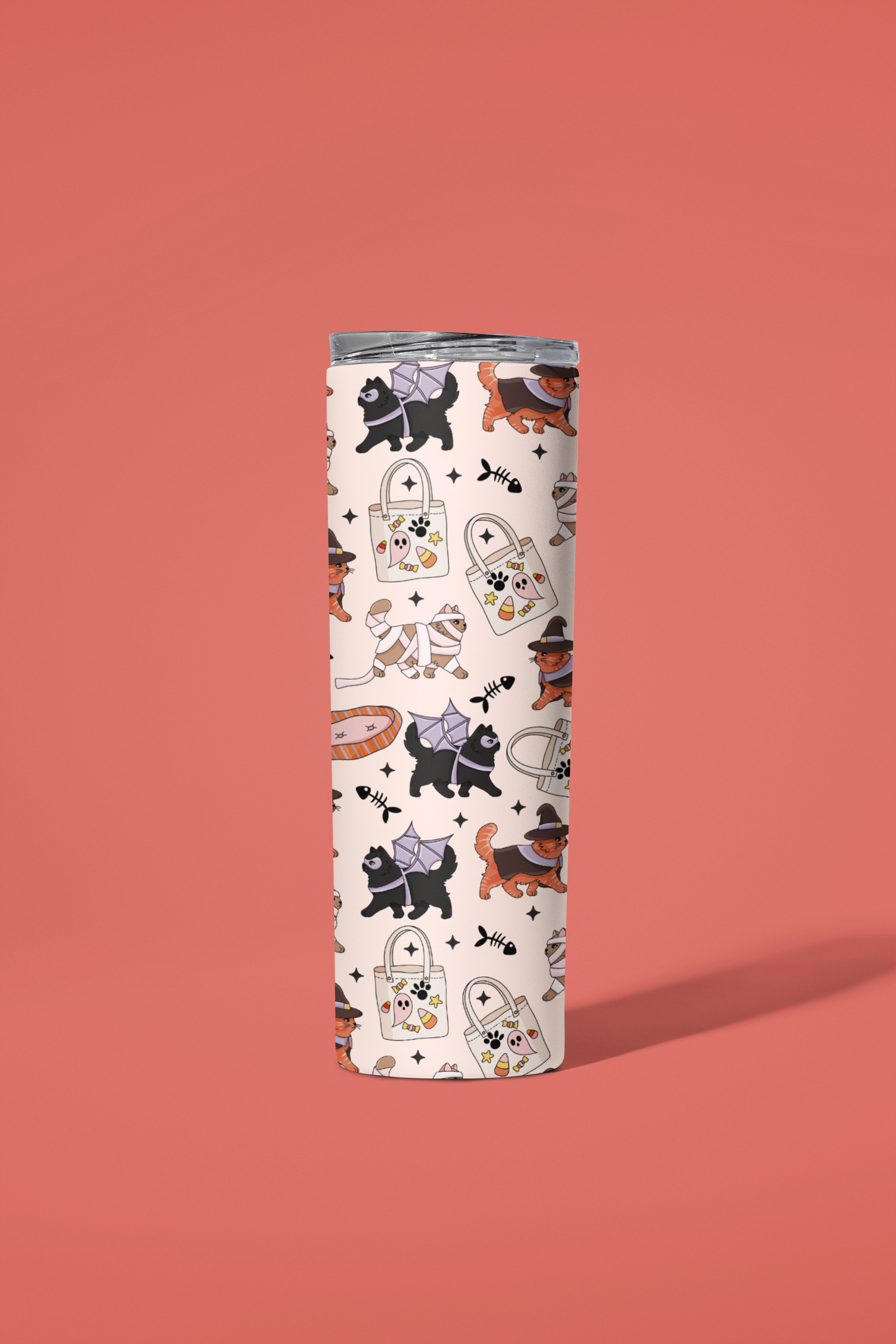 Halloween Kitties Tumbler or Flask