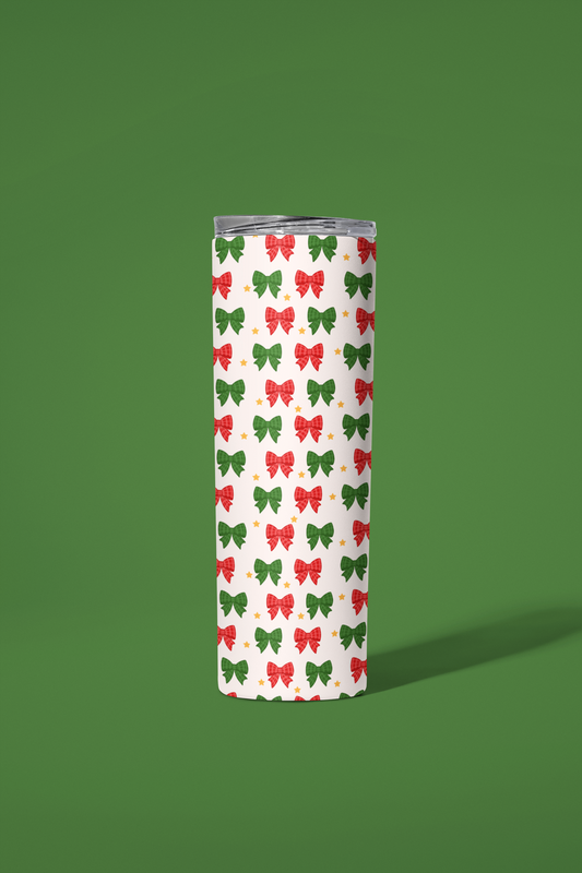 Christmas Bows Tumbler or Flask