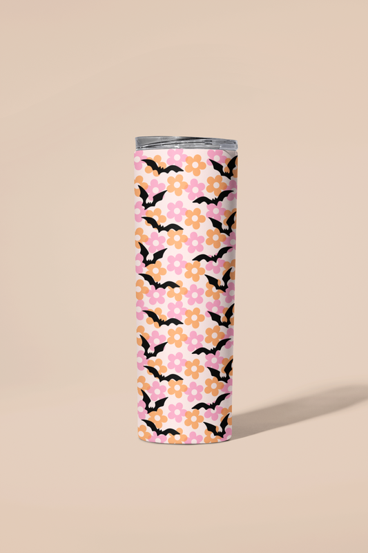 Flower Bats Tumbler or Flask