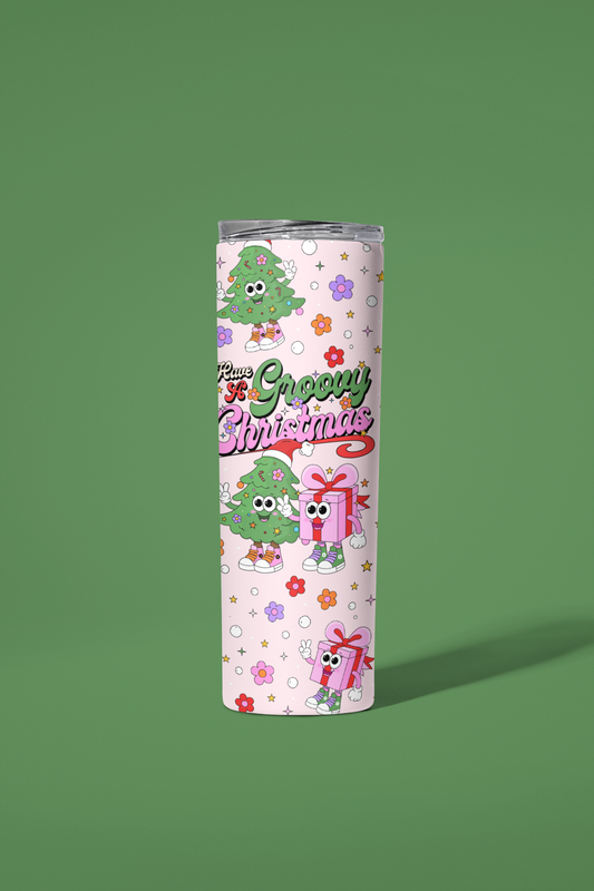 Have A Groovy Christmas Tumbler or Flask