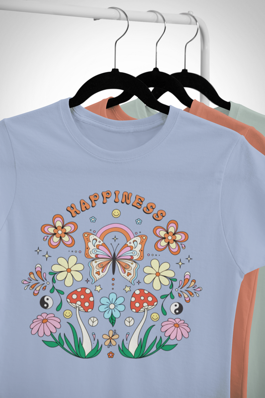 Happiness Groovy Graphic Top