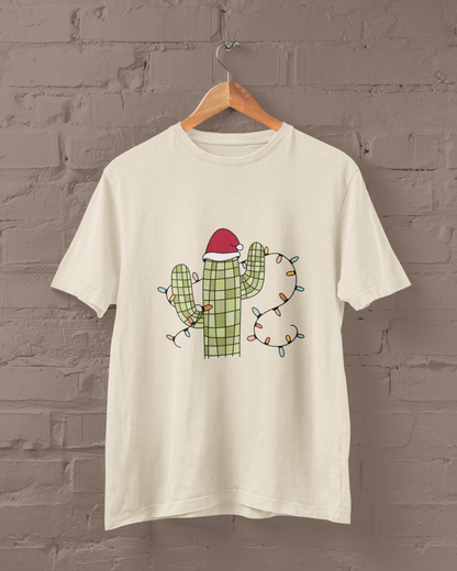 Santa Cactus Graphic Top