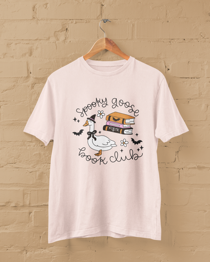 Spooky Goose Book Club Graphic Top
