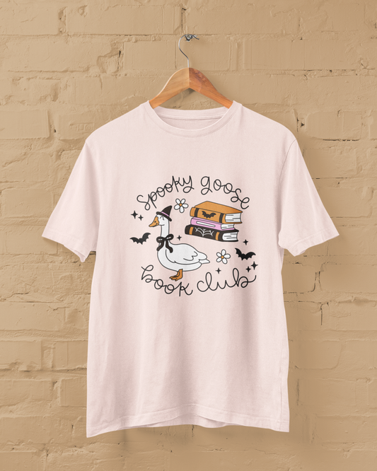 Spooky Goose Book Club Graphic Top