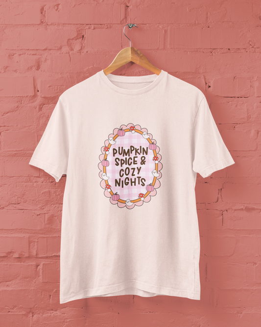 Pumpkin Spice & Cozy Nights Graphic Top