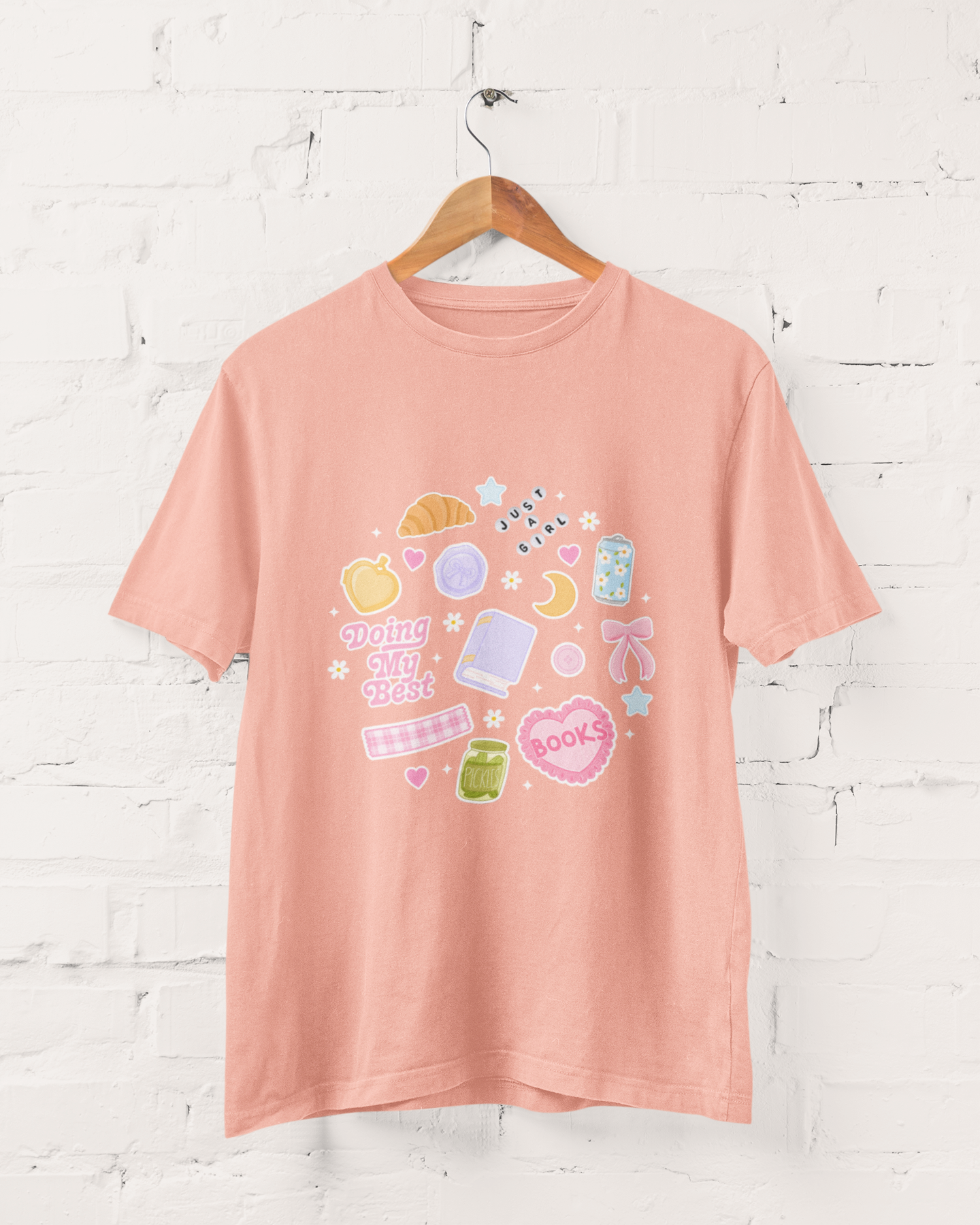 Doing My Best Collage Graphic Top