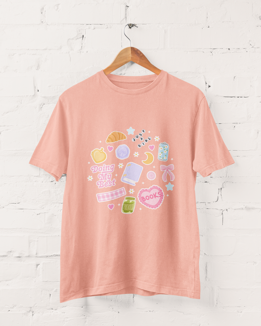 Doing My Best Collage Graphic Top