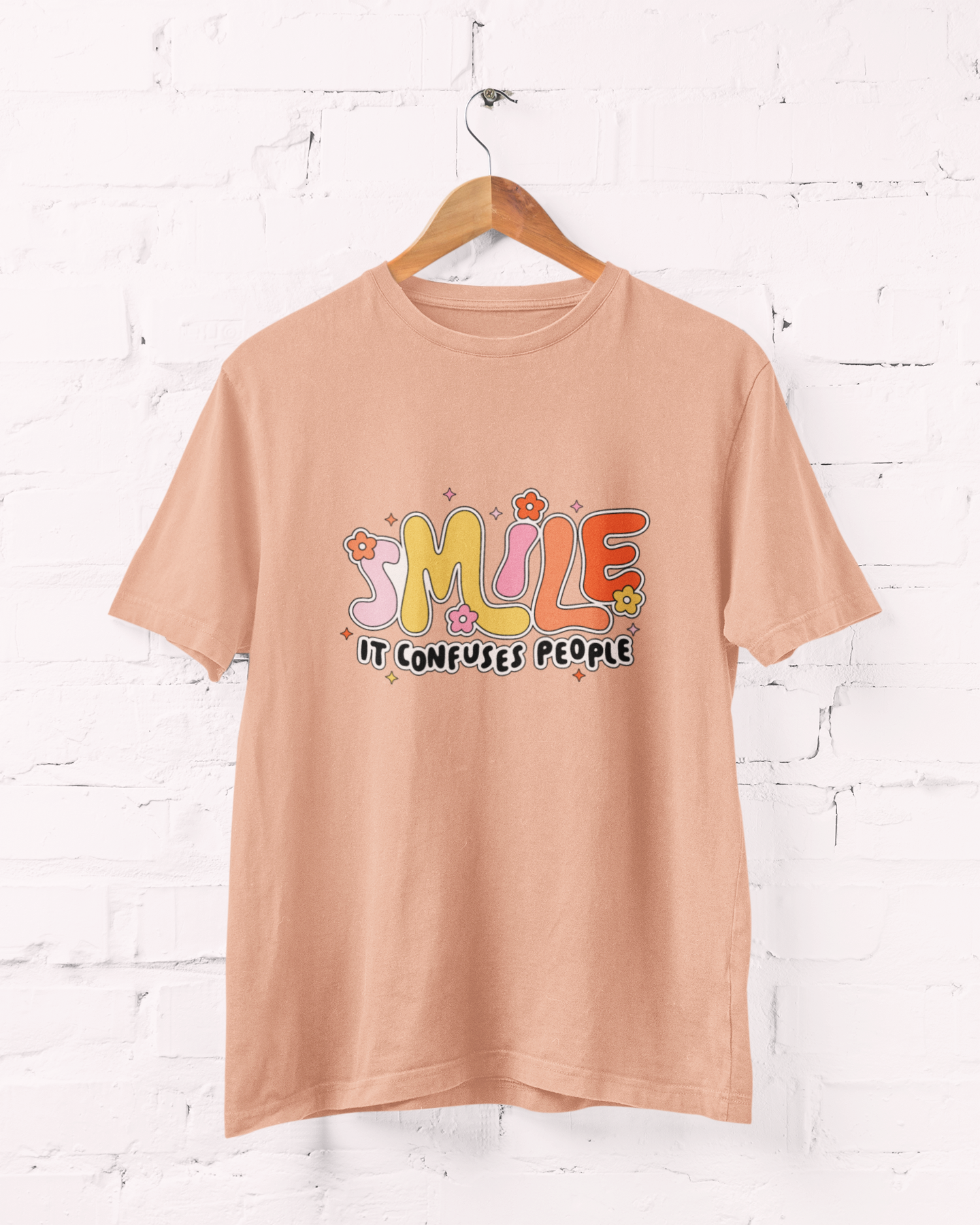 Smile It Confuses People Graphic Top