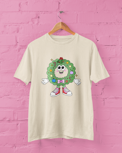 Retro Wreath Character Graphic Top