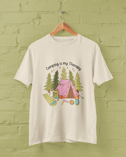 Camping Is My Therapy Graphic Top