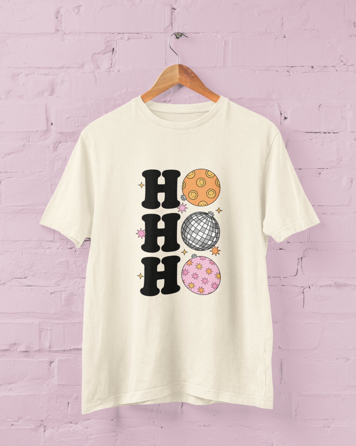 Disco HO HO HO Graphic Top