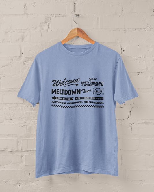 Welcome To Meltdown Town Graphic Top