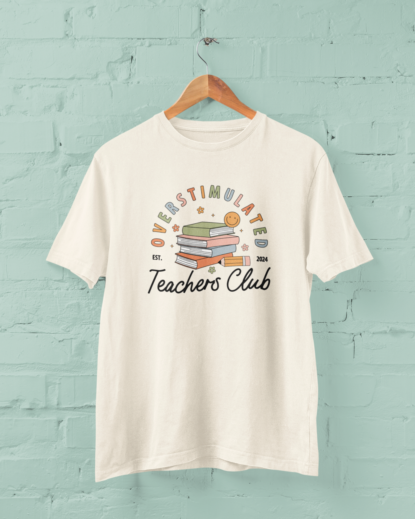 Overstimulated Teachers Club Graphic Top