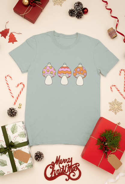 Retro Mushroom Ornaments Graphic Top