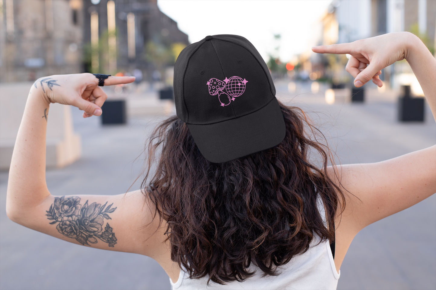 Disco Mushie Embroidered Cap