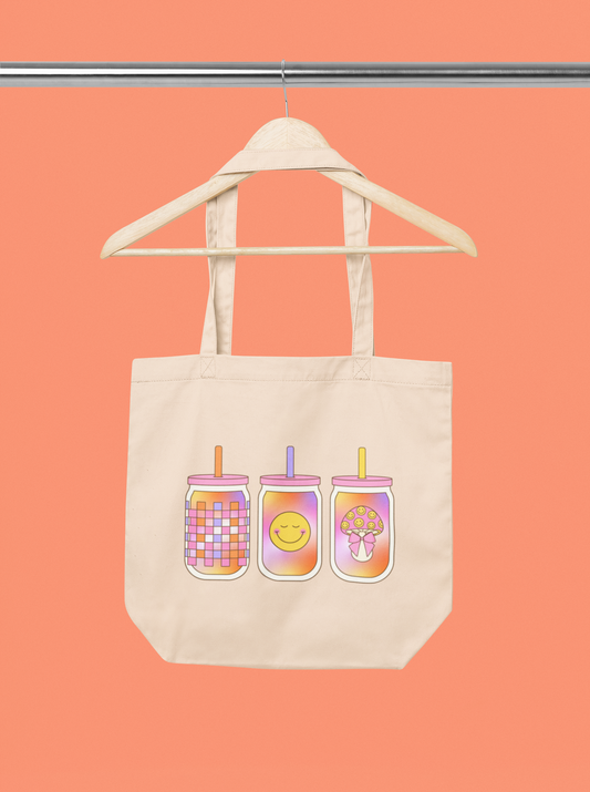 Gradient Iced Coffees Tote Bag