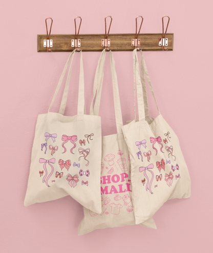 Girly Bows Tote Bag