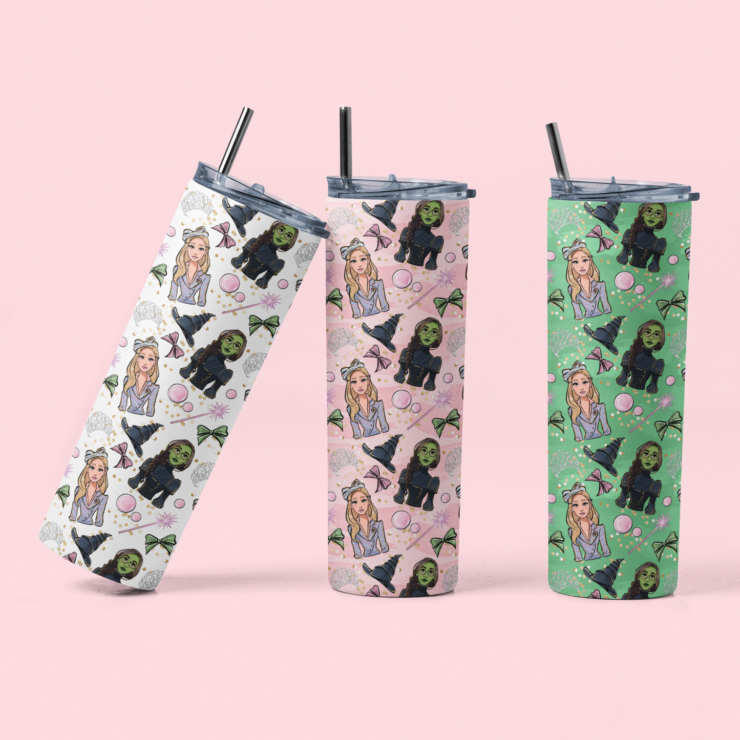 Pink & Green Besties Tumbler