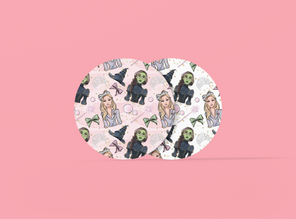 Pink & Green Besties | Set Of 2 | Coasters