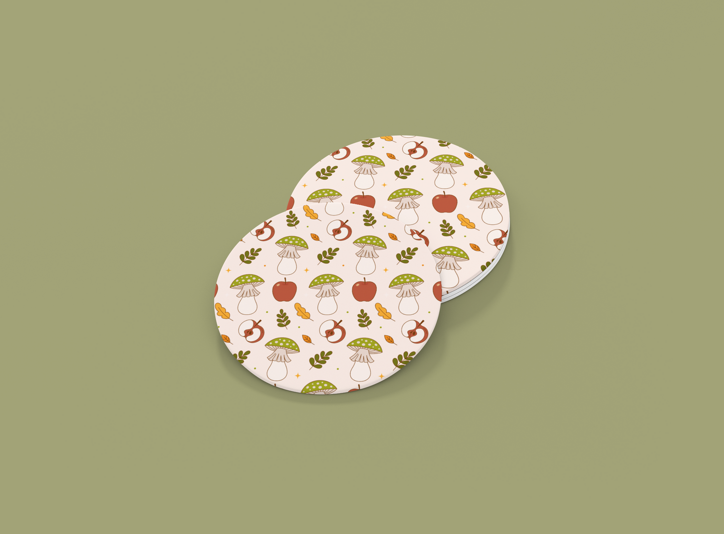 Fall Apples | Set of 2 | Coasters