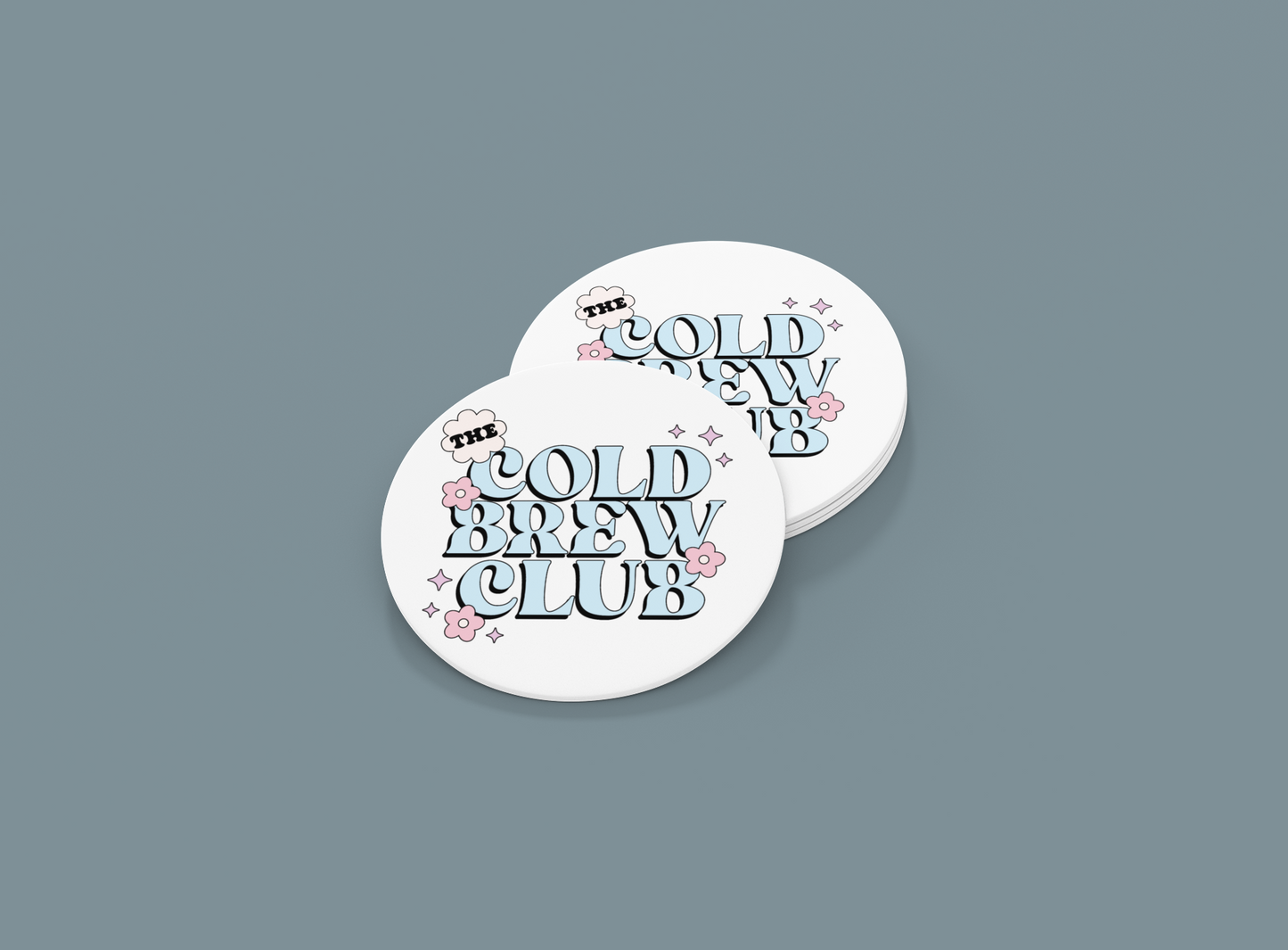 The Cold Brew Club | Set of 2 | Coasters