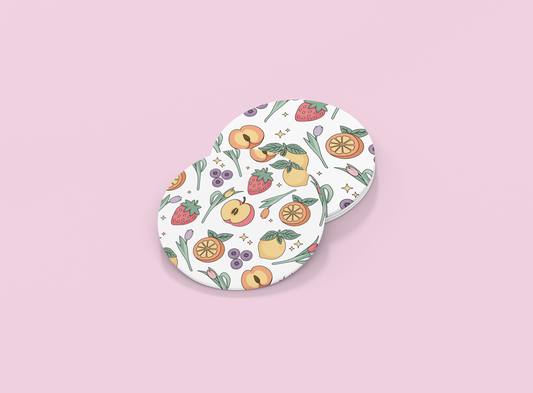 Vintage Fruits | Set of 2 | Coasters