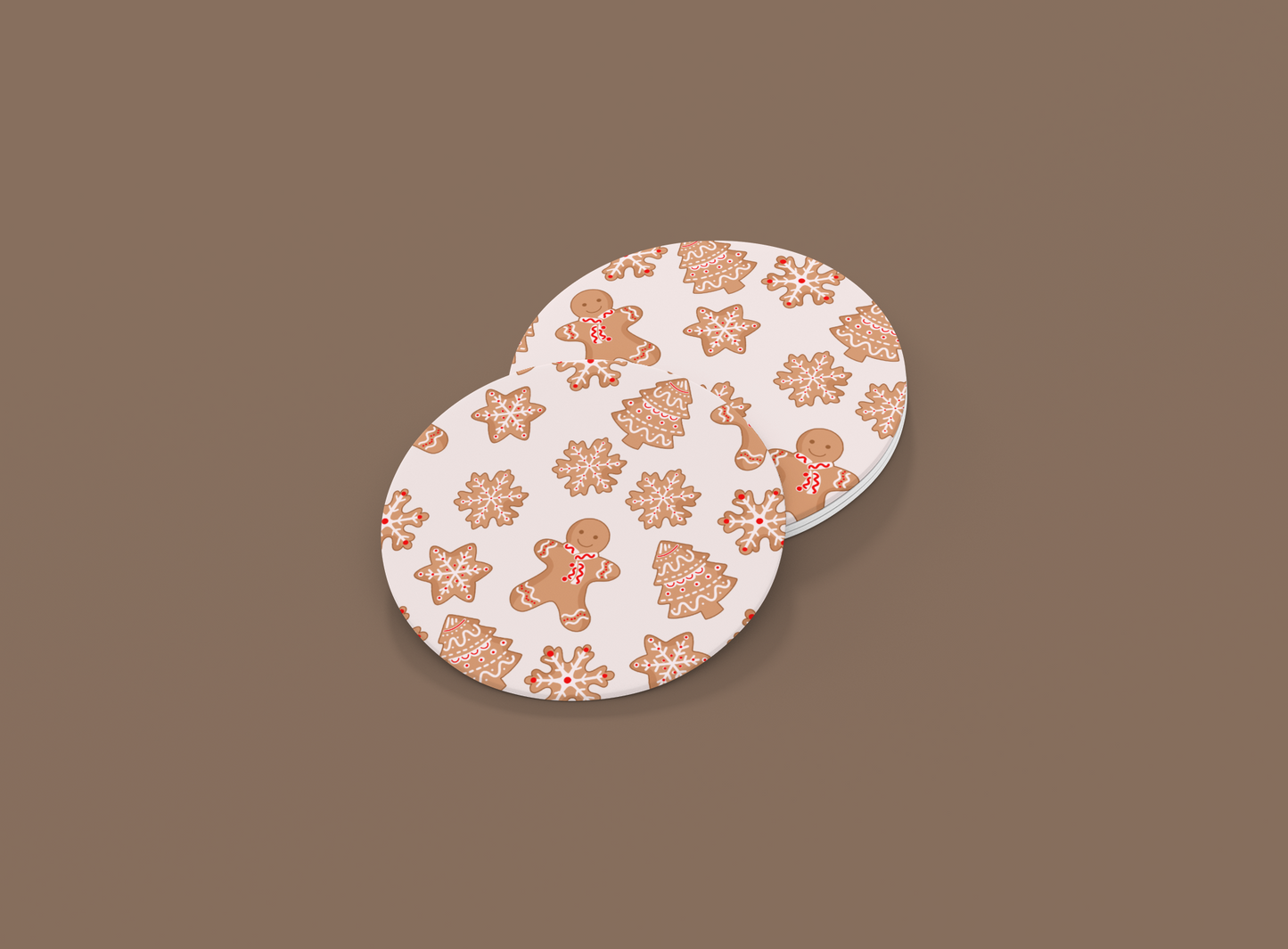 Gingerbread | Set of 2 | Coasters