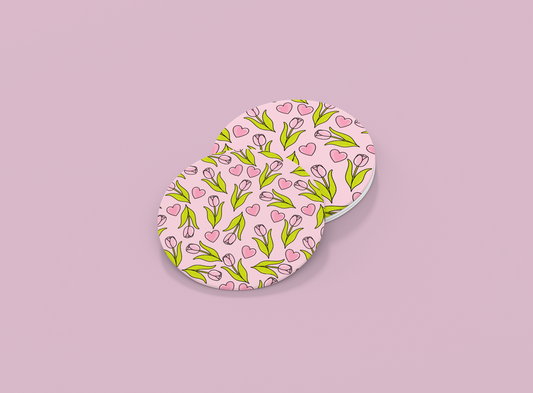 Tulips & Hearts | Set of 2 | Coasters