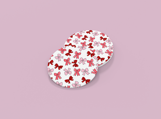 Valentines Bows | Set of 2 | Coasters