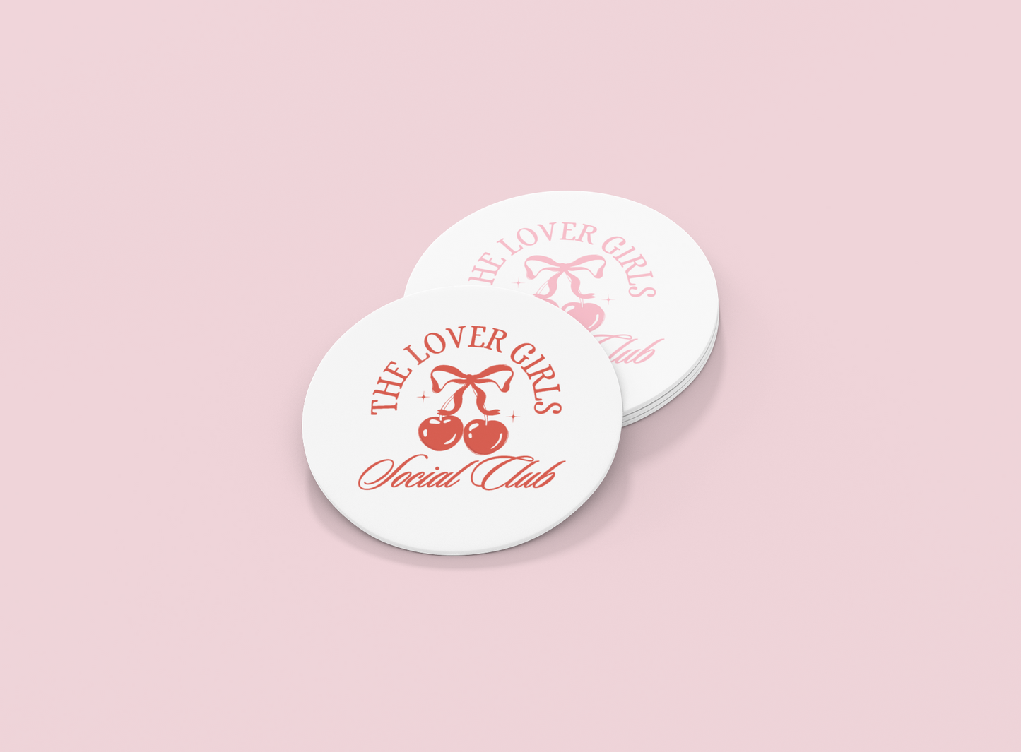 The Lover Girls Social Club | Set of 2 | Coasters