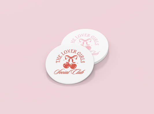 The Lover Girls Social Club | Set of 2 | Coasters