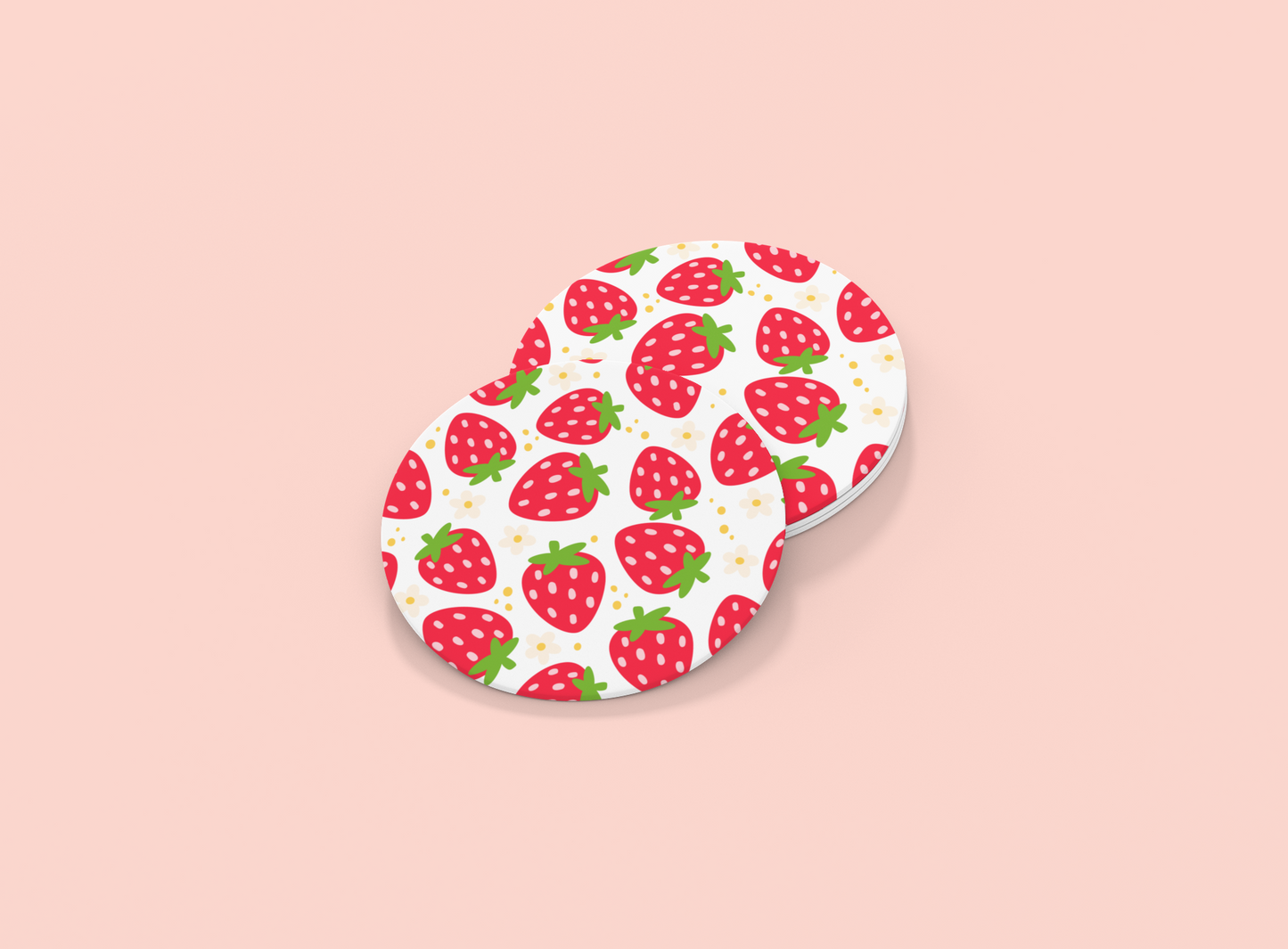 Strawberries | Set Of 2 | Coasters