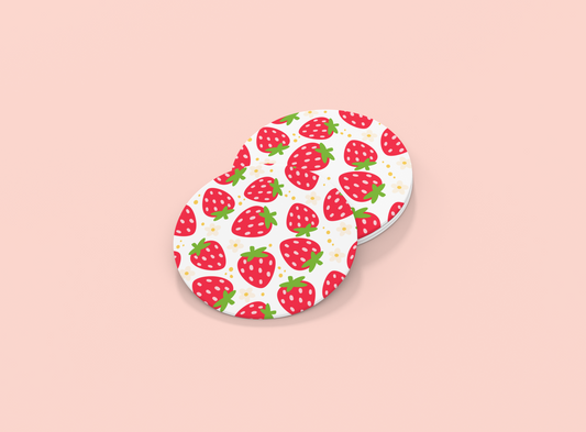 Strawberries | Set Of 2 | Coasters