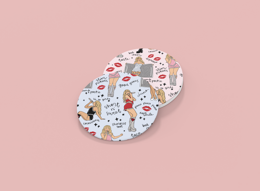 Short N Sweet Icon | Set of 2 | Coasters