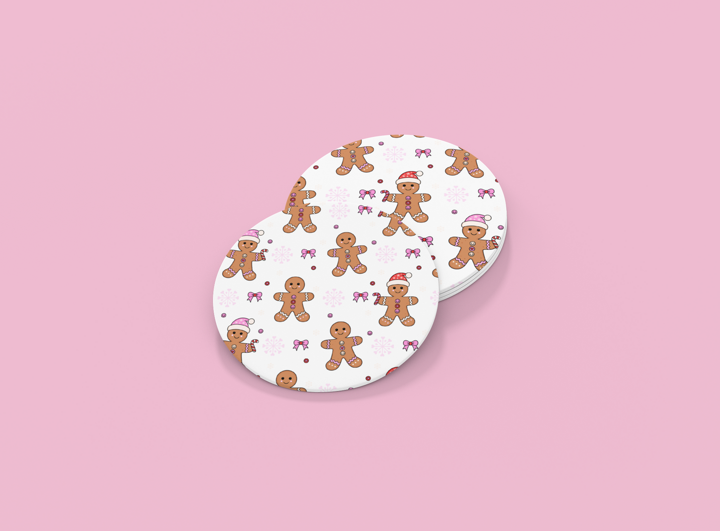 Gingerbread Girlies | Set of 2 | Coasters